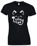Lucky cat koszulka damska