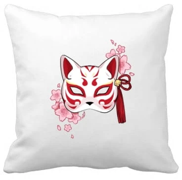 kitsune mask poduszka