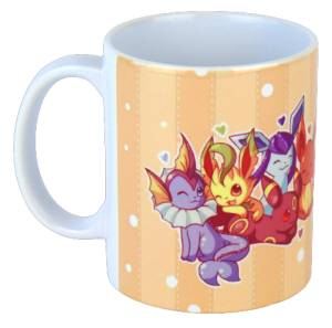 Kubek Pokemon Eevee ewolucje