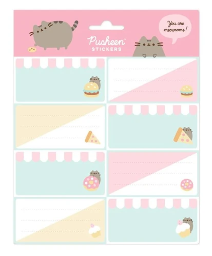 naklejki na zeszyt pusheen