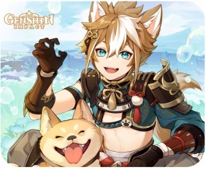 Genshin Impact Gorou podkładka pod mysz