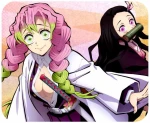 Kimetsu no Yaiba Mitsuri i Nezuko podkładka pod mysz
