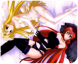 High School DxD Rias i Asia podkładka pod mysz 