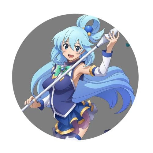 konosuba aqua przypinka