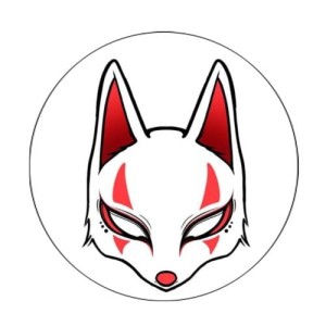 Przypinka Kitsune mask