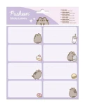 Naklejki na zeszyt Pusheen fioletowe