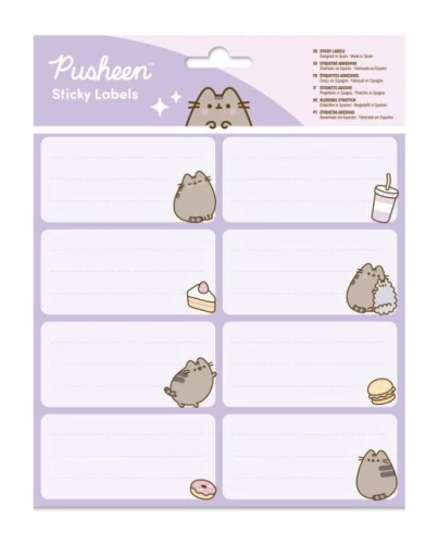 naklejki na zeszyt pusheen