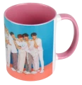 różowy kubek k-pop sewenteen